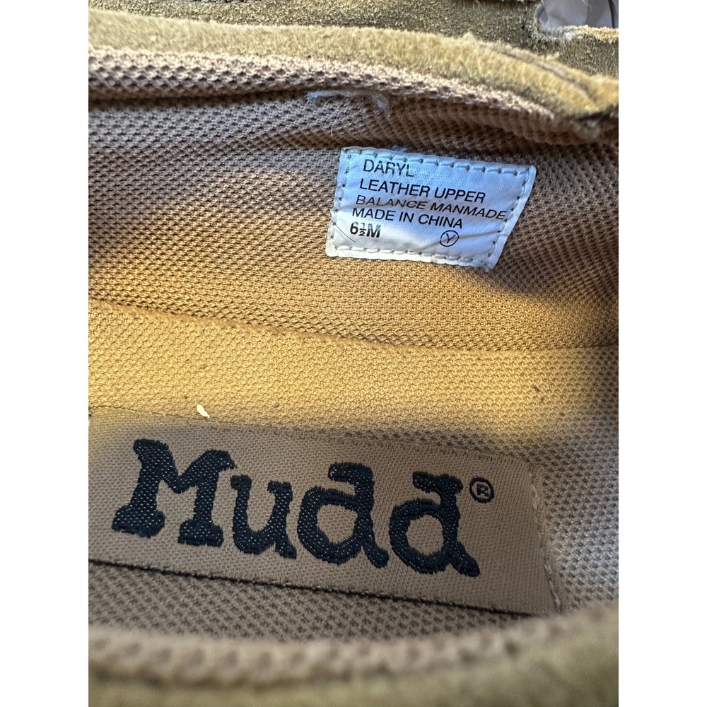 Mudd Daryl Vintage Y2K Tan Suede Platform Mary Jane Shoes Chunky Size 6.5 M - Picture 11 of 16